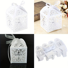 Creative Wedding Party Favor Cross Hollow Paper Candy Box