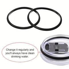 6-Piece Silicone Bottle Gasket Replacement Parts for Flat Bottom Cups