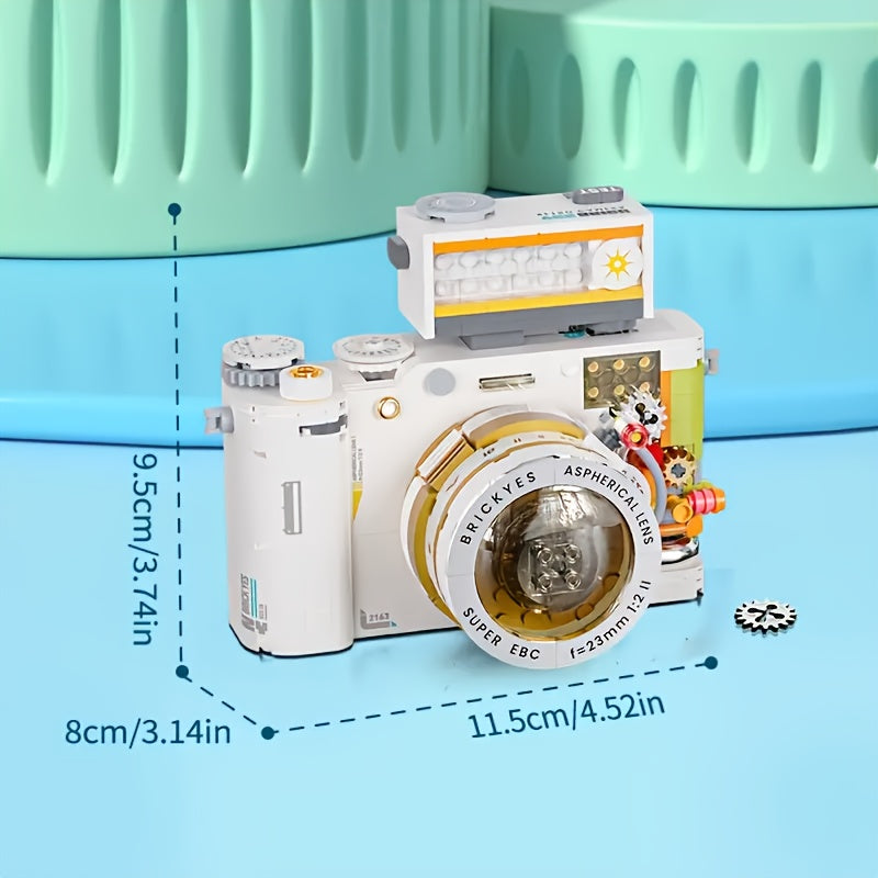 Retro Camera Assembly Building Blocks Creative Gift for Adults