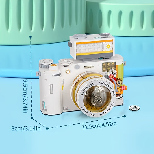 Retro Camera Assembly Building Blocks Creative Gift for Adults