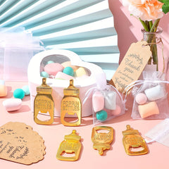 10pcs Retro Bottle Openers Baby Shower Favors For Guests