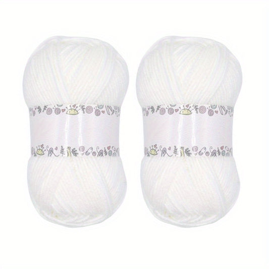 2pcs Acrylic Crochet Yarn Soft Cotton Yarn for Hand Knitting Crocheting