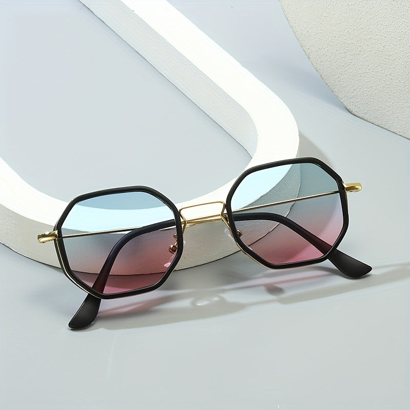 Ombre Polygon Sunglasses UV400 Sun Shades for Driving Beach Travel