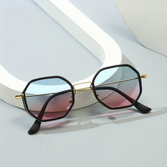 Ombre Polygon Sunglasses UV400 Sun Shades for Driving Beach Travel