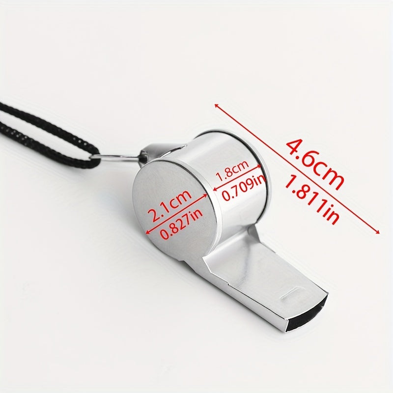Portable Metal Whistle for Sports and Survival - Ideal for Soccer Football Baske
