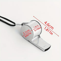 Portable Metal Whistle for Sports and Survival - Ideal for Soccer Football Baske