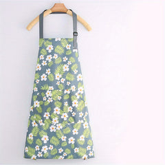 Waterproof Floral Print Apron for Gardening & Cooking