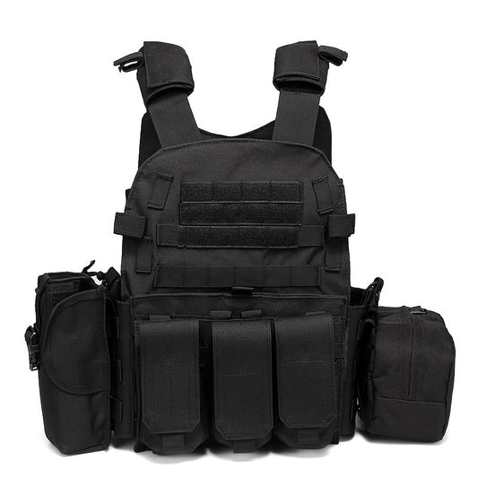Tactical Camo Plate Carrier Vest for Camping