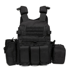 Tactical Camo Plate Carrier Vest for Camping