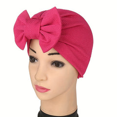 Pleated Turban Cap Elastic Head Wrap Lightweight Beanie Headscarf Hijab Hats
