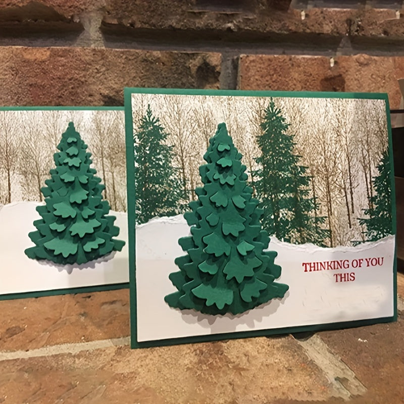 1pc DIY Christmas Tree Metal Cutting Dies Stencils Scrapbook Embossing