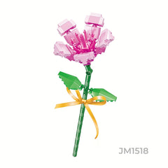 Micro Particle Flower Building Blocks DIY Colorful Flower Series