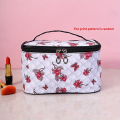 Butterfly Print Cosmetic Bag Waterproof PU Leather Makeup Bag