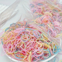 2000pcs Colorful Rubber Band Hair Accessories