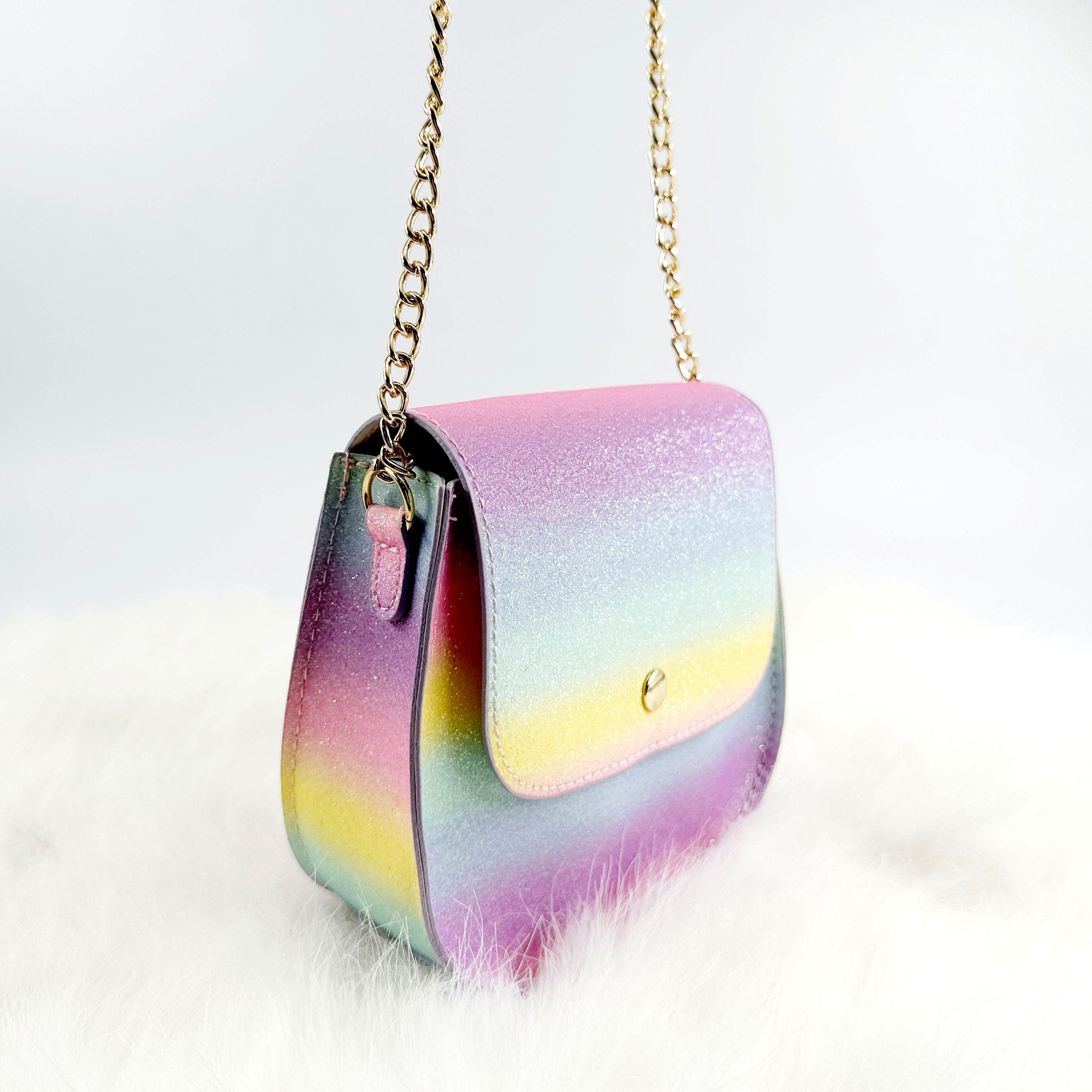 Gradient Glitter Small Crossbody Bag for Girls