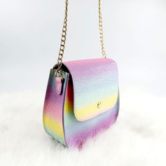 Gradient Glitter Small Crossbody Bag for Girls
