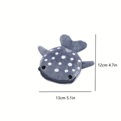 Plush Shark Coin Purse for Kids - Cartoon Girls Coin Bag