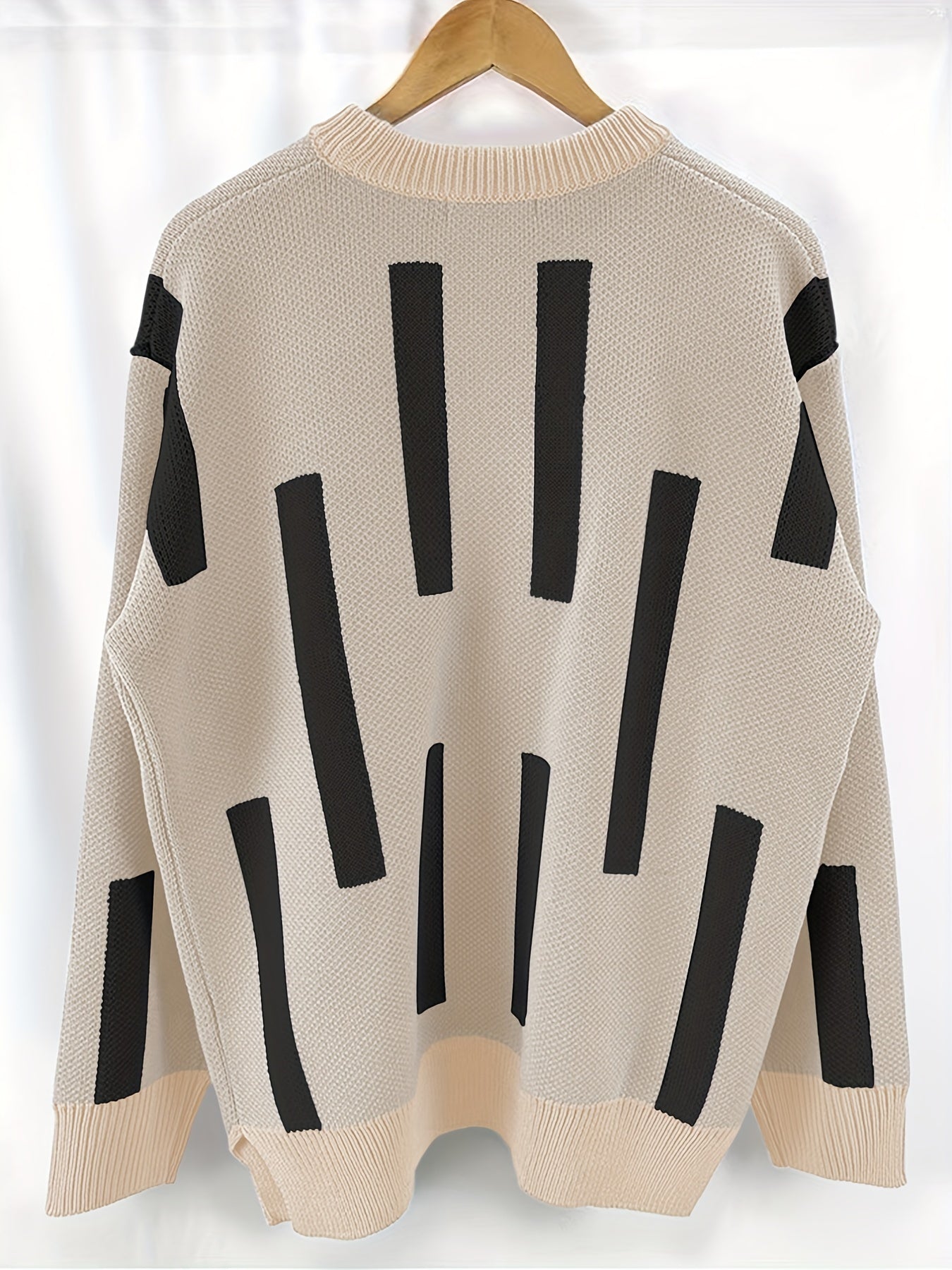 Men's Knitted Casual Warm Round Neck Pullover Sweater