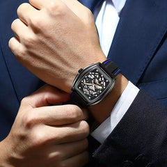 Men's Multicolor Alloy Luminous Mechanical Watch