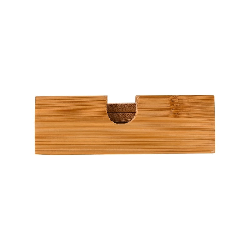 Bamboo Coasters Set with Storage Box, Heat Insulation Mat, 4pcs Coaster