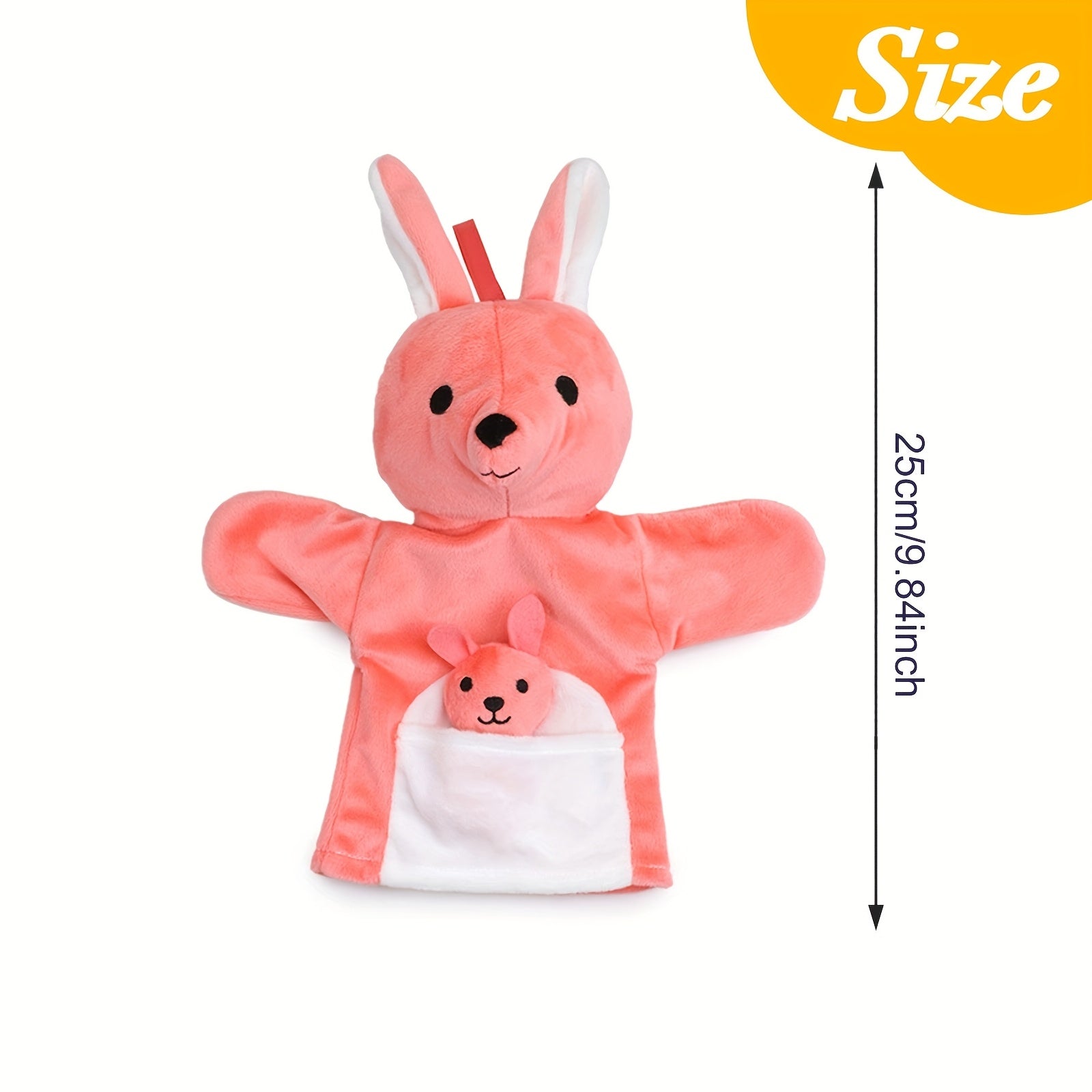 Parent Child Hand Puppet Plush Toy Set 9.84 Inches