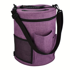 Cylindrical Yarn Storage Bag Large Capacity Non Slip Crochet Bag