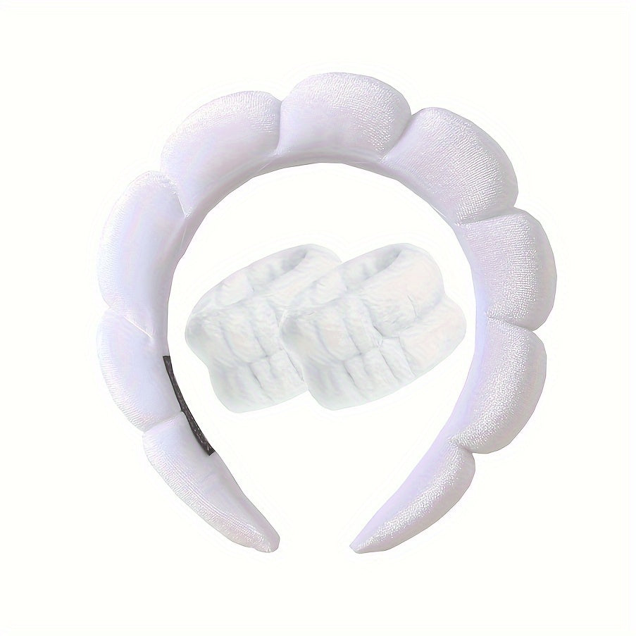 Minimalist Solid Hair Hoop Wide Sponge Bath Headband Non Slip