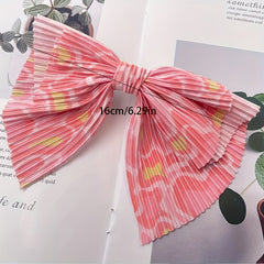 Colorful Bow Hair Barrette for Women Girls