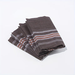 12pcs Classic Men's Plaid Handkerchiefs Vintage Inspired Woven Fabric