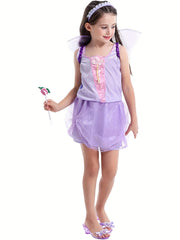 Girl's Princess Dress Sleeveless Tulle Halloween Party Costume