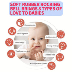 9pcs Newborn Teeth Shaking Bell Hand Shaking Bell Bed Bell Puzzle Toy