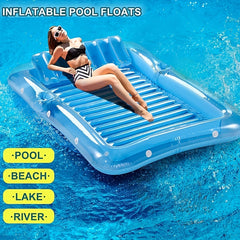 Inflatable Pool Float for Relaxing in Style