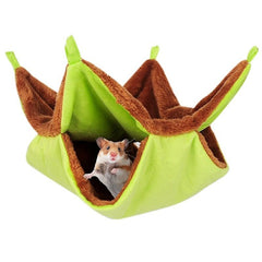 Plush Double Layer Hanging Pet Nest for Small Pets Cozy Hammock Bed