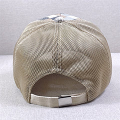 Sequin Block Trucker Hat Y2K Mesh Breathable Sunshade Baseball Cap