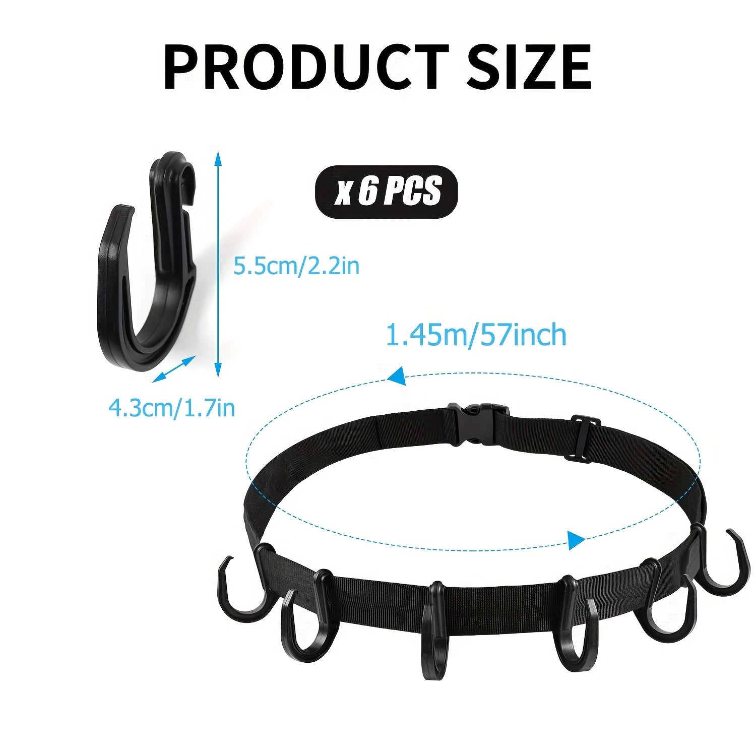 Nylon MultiHook Hangers for Saddle Quiver Backpack