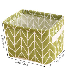 Fabric Storage Basket With Handle Desktop Sundries Box Organizer