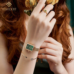 WISHDOIT Waterproof Stainless Steel Business Girl's Watch