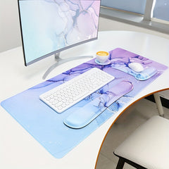 Gaming Mousepad Wrist Support Set XXL Desk Mat Keyboard Wrist Rest