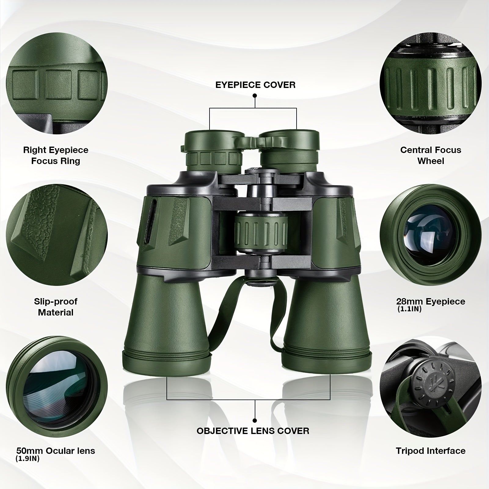 20x50 Professional Binoculars For Adults - Bird Watching Waterproof