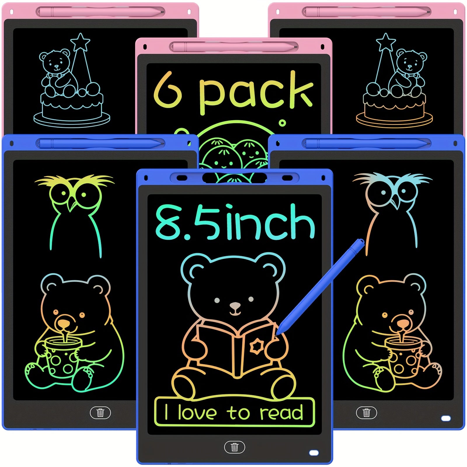 LCD Writing Tablet 21 Colorful Drawing Pad for Kids Educational Toy