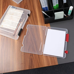 A4 A5 Plastic Transparent File Box Document Storage
