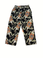  Baroque Print Top & Pants Set