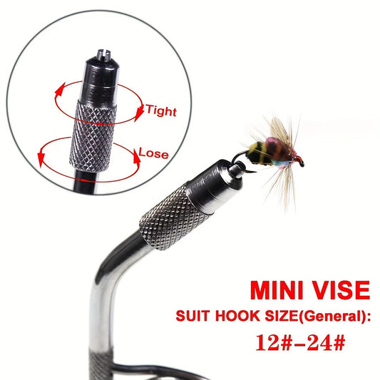 Mini Fly Tying Vise Portable Hook Tying Fishing Accessory