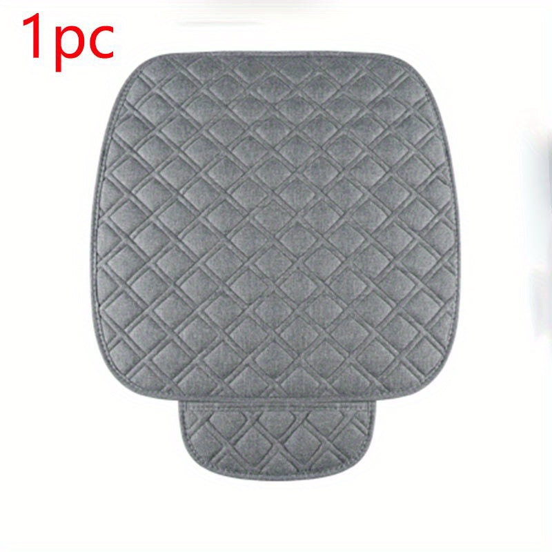 Car Seat Cushion Memory Silk Wadding Non Slip Rubber Bottom With Storage Pouch