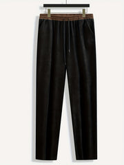  Drawstring Wide Leg Corduroy Trousers