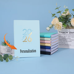 2026 Personalized Diary Customizable Planner Faux Leather