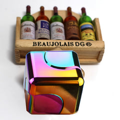 Red Iridescent Spinner Cube High Speed Bearing Relax Fidget Toy