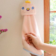 High Hand Towel Coral Fleece Microfiber Light Pink Towel