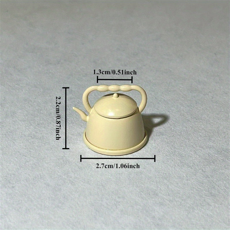 Delicate Milk Teapot for Dollhouse - Charming Miniature Decor