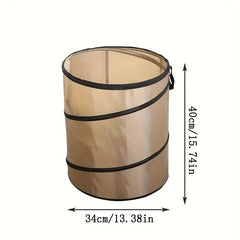 Outdoor Camping Foldable Trash Can Portable Picnic Dust Bin Garbage Bag